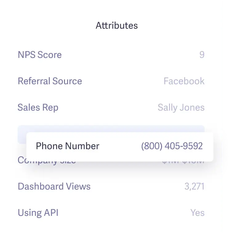 Augmentation customer profile screenshot